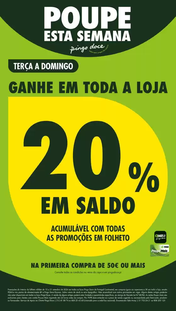 Folheto Pingo Doce em Vendas Novas | Folheto Poupe Esta Semana Lojas Grandes | 2026-09-16T00:00:00.000Z - 2026-09-21T00:00:00.000Z
