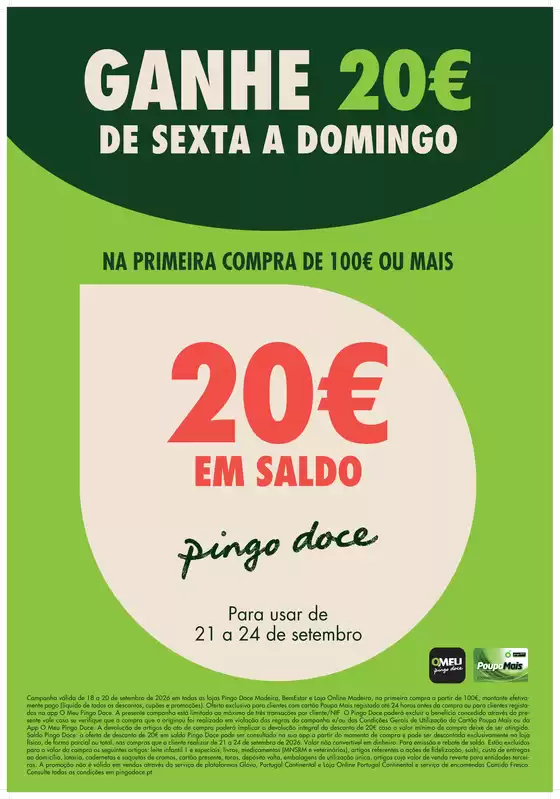 Catálogo Pingo Doce | Folheto Poupe Este Fim de Semana Madeira | 2026-09-18T00:00:00.000Z - 2026-09-24T00:00:00.000Z