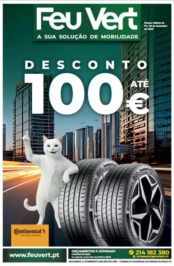 Catálogo Feu Vert | Desconto Ate 100 € | 2026-09-18T00:00:00.000Z - 2026-09-30T00:00:00.000Z