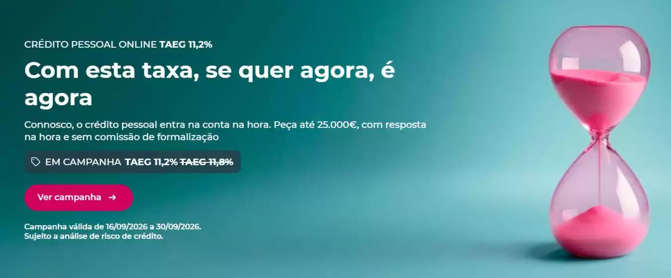Catálogo Millennium Bcp em Sanfins (Chaves) | Promoções | 2026-09-18T00:00:00.000Z - 2026-09-30T00:00:00.000Z
