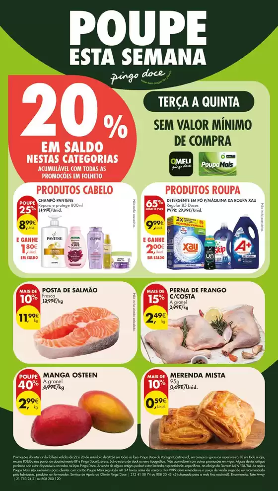 Catálogo Pingo Doce em Caíde de Rei | Folheto Poupe Esta Semana Lojas Grandes | 2026-09-22T00:00:00.000Z - 2026-09-28T00:00:00.000Z