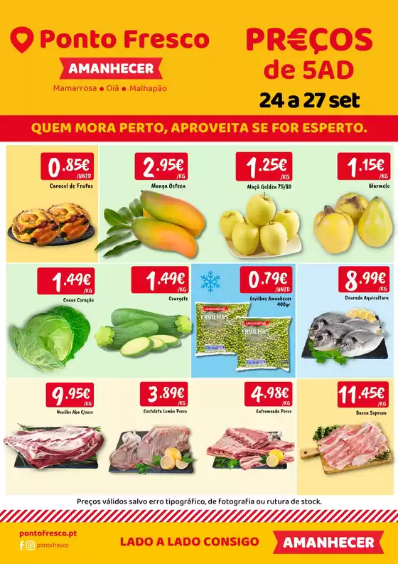 Catálogo Ponto Fresco | Folheto Preços de 5ª a domingo | 2026-09-24T00:00:00.000Z - 2026-09-27T00:00:00.000Z