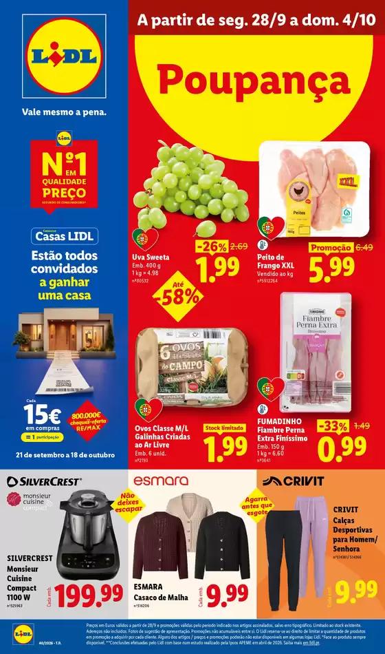 Catálogo Lidl em Arcos de Valdevez | A partir de 2809 | 2026-09-25T00:00:00.000Z - 2026-10-04T00:00:00.000Z