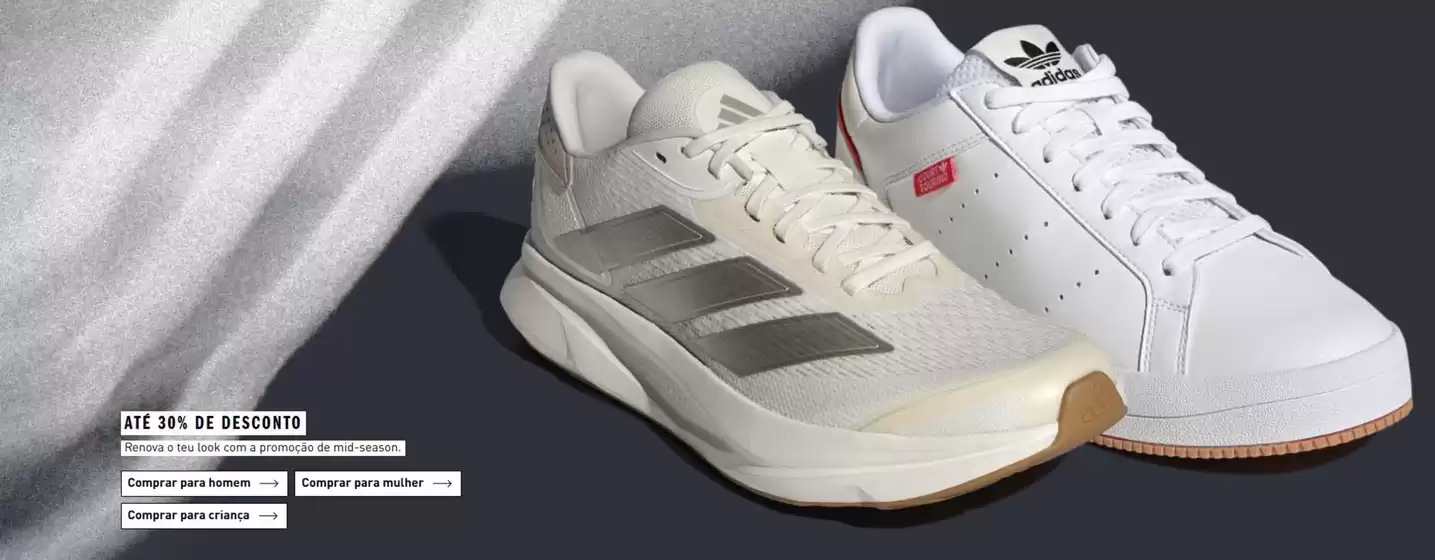 Catálogo Adidas | Até 30% de desconto | 2026-09-25T00:00:00.000Z - 2026-10-09T00:00:00.000Z