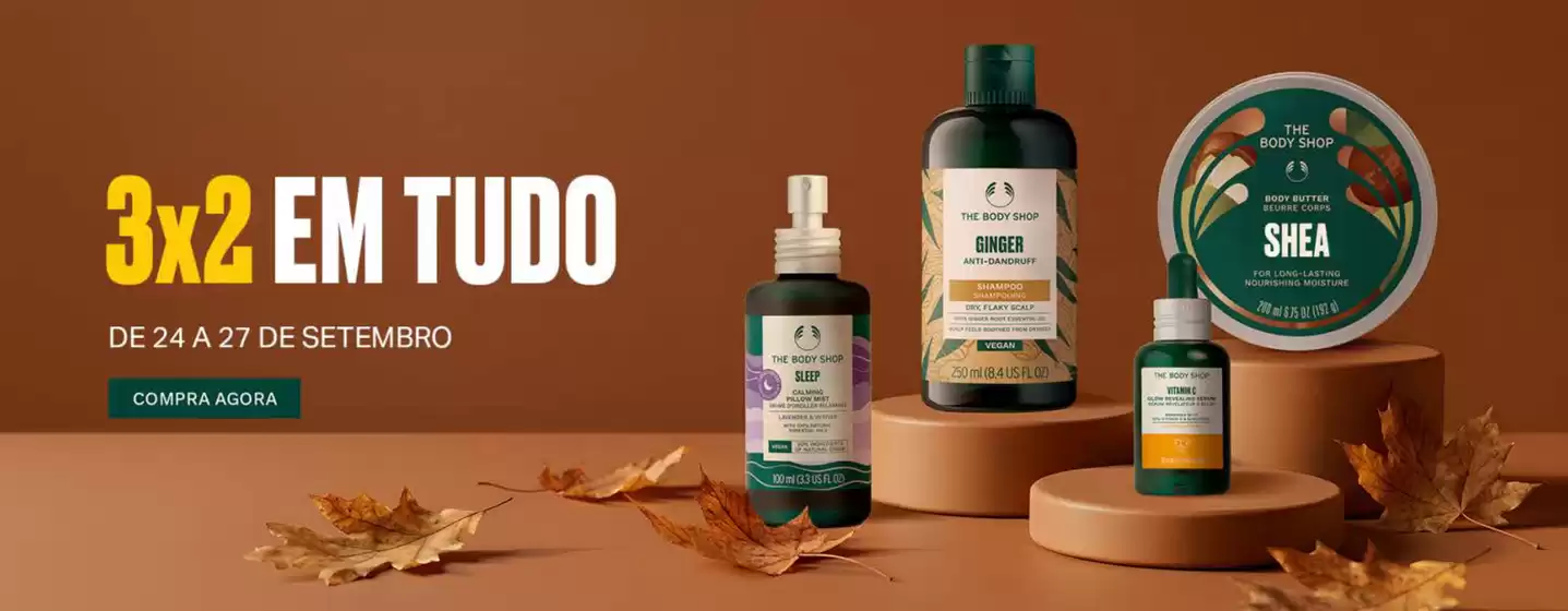 Catálogo The Body Shop em Arcozelo | 3x2 | 2026-09-25T00:00:00.000Z - 2026-09-27T00:00:00.000Z