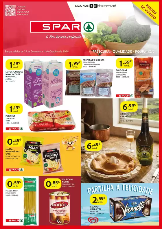 Catálogo SPAR em Matosinhos | Melhores ofertas para todos os clientes | 2026-09-29T00:00:00.000Z - 2026-10-11T00:00:00.000Z