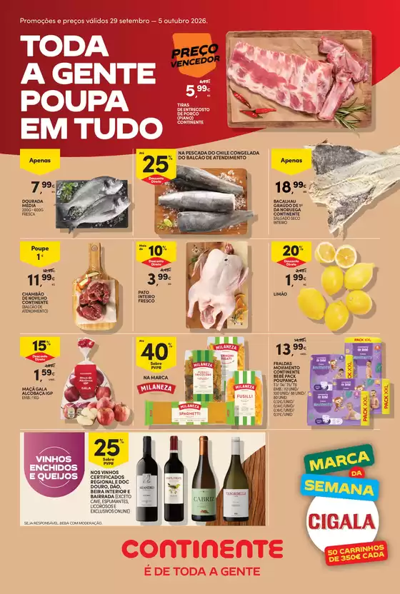 Folheto Continente Bom dia em Ponte de Vagos | Continente Bom Dia: Folheto Semanal | 2026-09-29T00:00:00.000Z - 2026-10-05T00:00:00.000Z