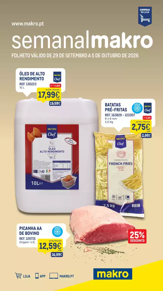 Catálogo Makro em Viana do Alentejo | Semanal Makro 40 | 2026-09-29T00:00:00.000Z - 2026-10-05T00:00:00.000Z