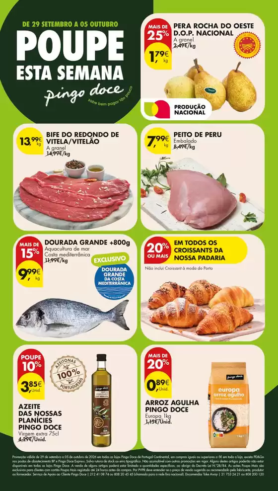 Catálogo Pingo Doce em Viana do Alentejo | Folheto Poupe Esta Semana Lojas Médias | 2026-09-29T00:00:00.000Z - 2026-10-05T00:00:00.000Z