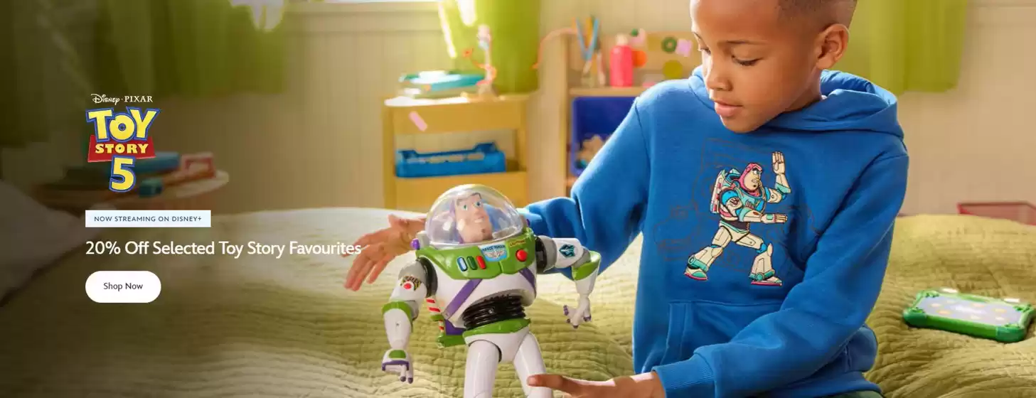 Catálogo Disney Store | 20% Off Selected Toy Story Favourites | 2026-09-30T00:00:00.000Z - 2026-10-14T00:00:00.000Z
