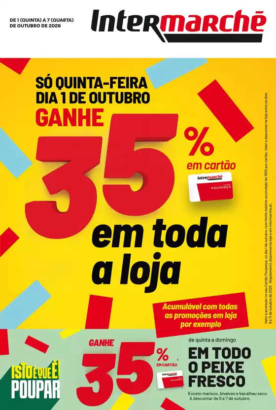 Catálogo Intermarché em Sacavém | Isto é que são preços BAIXOS | 2026-10-01T00:00:00.000Z - 2026-10-07T00:00:00.000Z