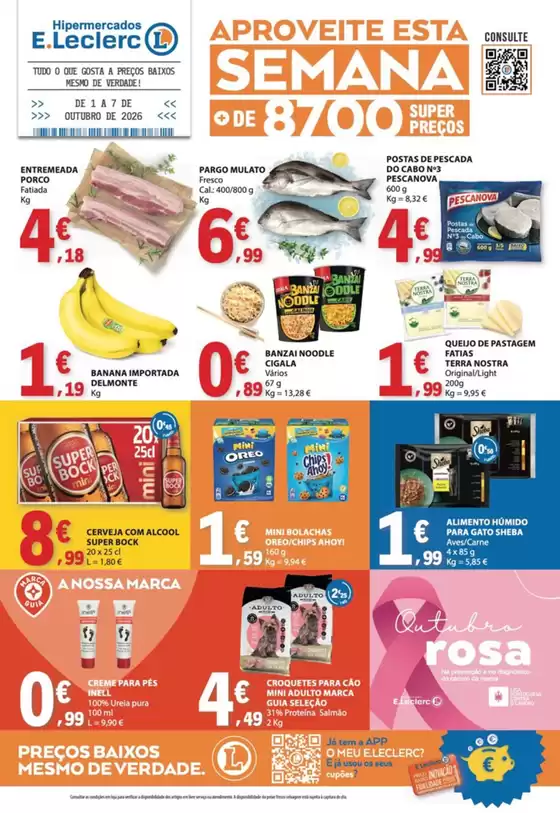 Catálogo E.Leclerc em Santa Maria da Feira | Descubra ofertas atrativas | 2026-10-01T00:00:00.000Z - 2026-10-07T00:00:00.000Z