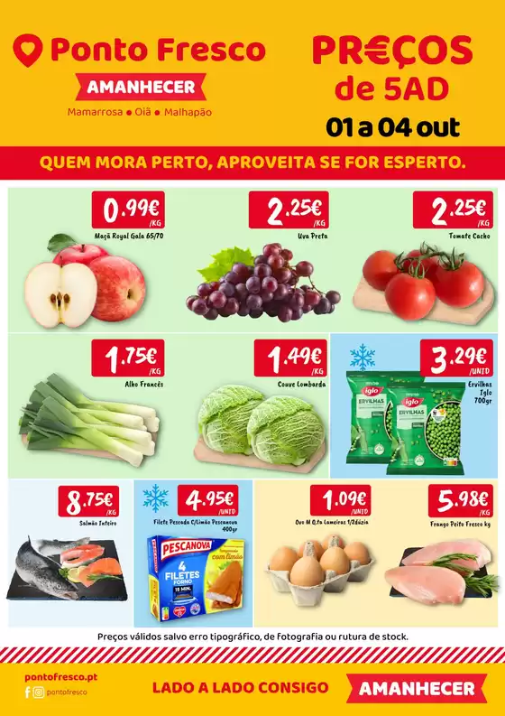 Catálogo Ponto Fresco em Paio Mendes | Folheto Preços de 5ª a domingo | 2026-10-01T00:00:00.000Z - 2026-10-04T00:00:00.000Z