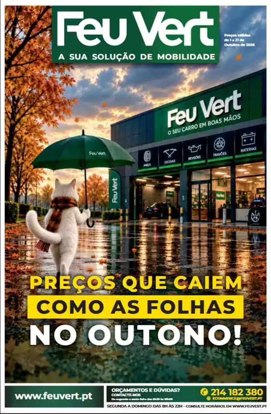 Catálogo Feu Vert | Preços que caiem como as folhas No outονο! | 2026-10-01T00:00:00.000Z - 2026-10-21T00:00:00.000Z
