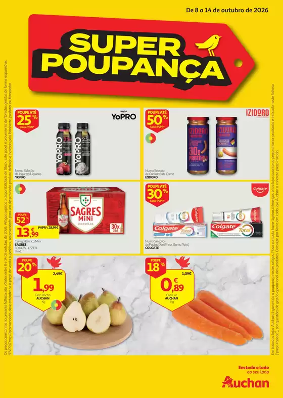 Catálogo Auchan em Sabrosa | Super Poupança | 2026-10-08T00:00:00.000Z - 2026-10-14T00:00:00.000Z