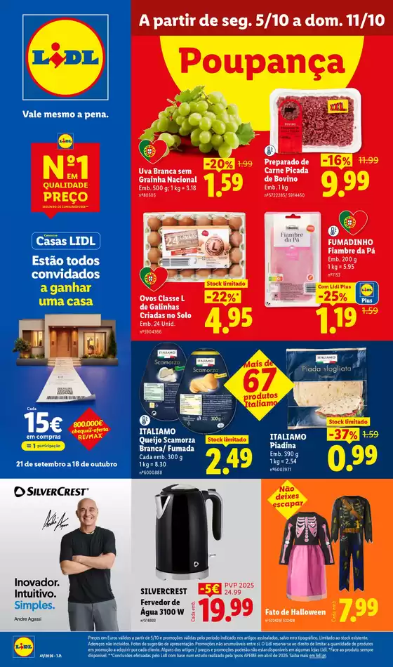 Catálogo Lidl em Apúlia | A partir de 0510 | 2026-10-02T00:00:00.000Z - 2026-10-11T00:00:00.000Z