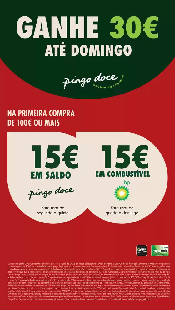 Catálogo Pingo Doce | Folheto Poupe Este Fim de Semana | 2026-10-02T00:00:00.000Z - 2026-10-04T00:00:00.000Z