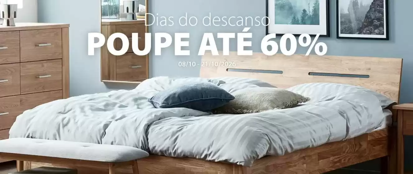 Catálogo JYSK em São Paio de Oleiros | Poupe até 60% | 2026-10-08T00:00:00.000Z - 2026-10-21T00:00:00.000Z