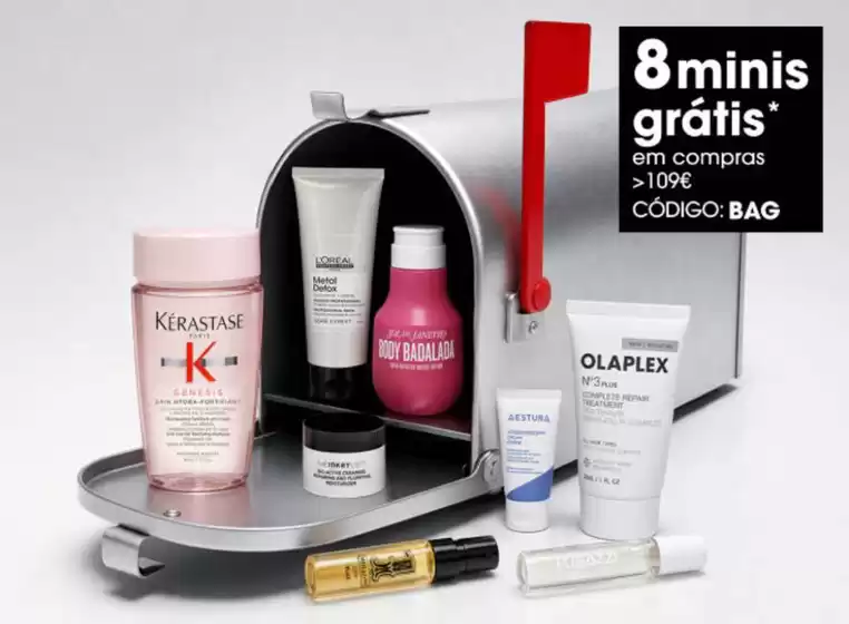 Folheto Sephora em | 8 minis grátis* | 2026-10-09T00:00:00.000Z - 2026-10-10T00:00:00.000Z