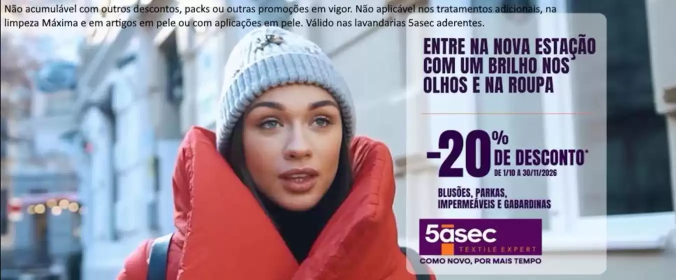 Catálogo 5 Á Sec | -20% de desconto | 2026-10-09T00:00:00.000Z - 2026-11-30T00:00:00.000Z