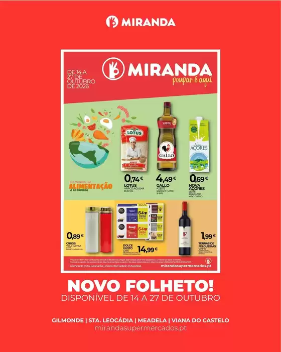 Folheto Miranda Supermercados em Amadora | Folheto Miranda Supermercados | 2026-10-14T00:00:00.000Z - 2026-10-27T00:00:00.000Z