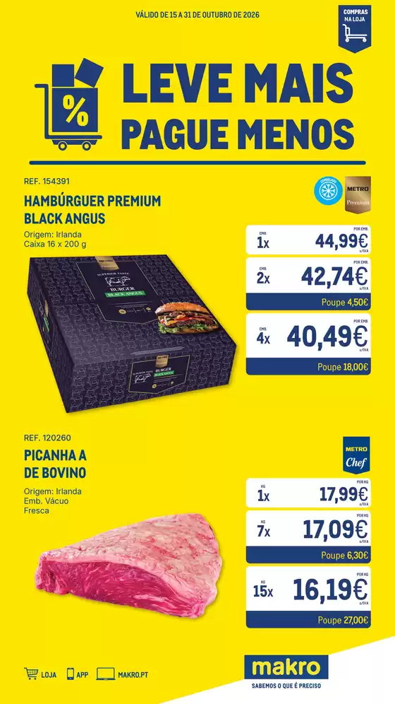 Catálogo Makro em Baixa da Banheira | Leve Mais Pague Menos outubro | 2026-10-15T00:00:00.000Z - 2026-10-31T00:00:00.000Z