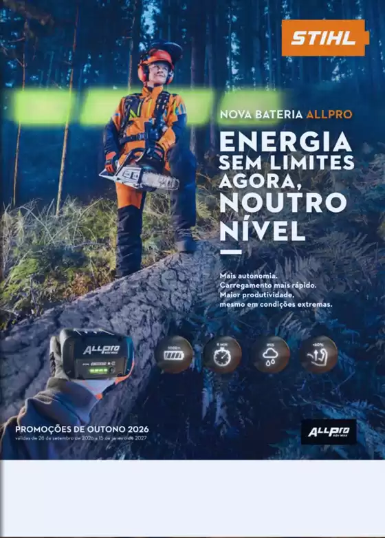 Catálogo STIHL | Energia SEM limites agora, noutro nível | 2026-10-15T00:00:00.000Z - 2027-01-15T00:00:00.000Z