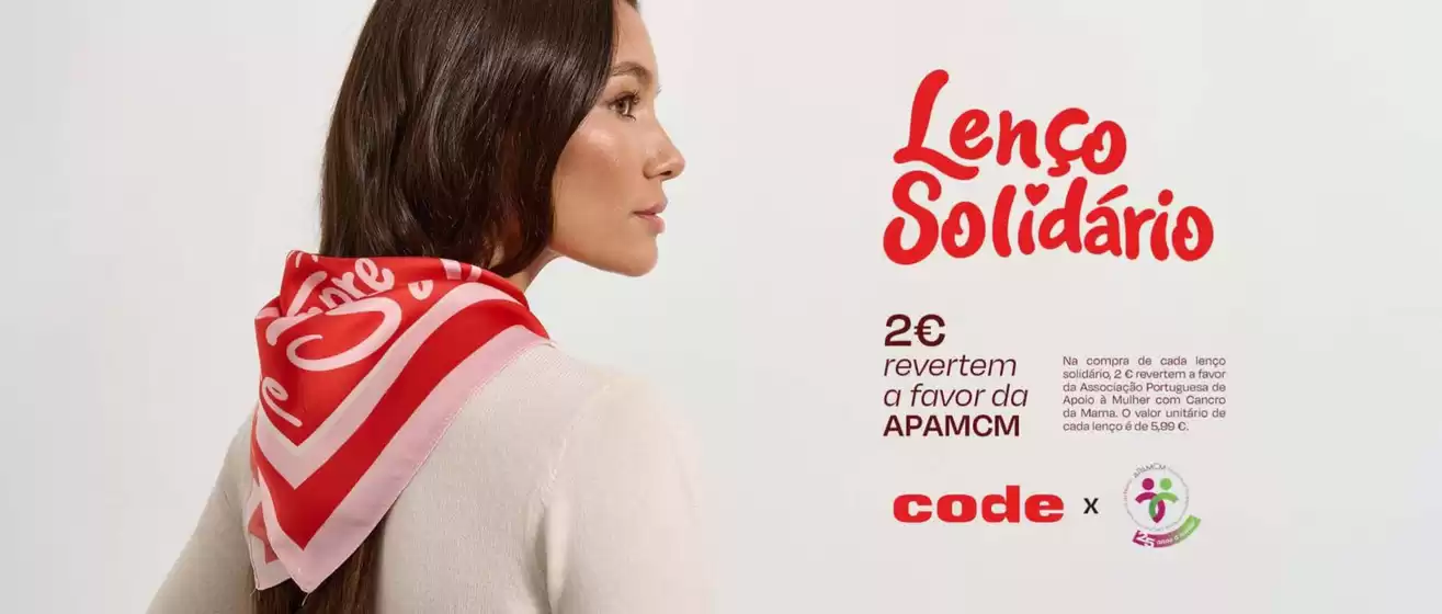 Catálogo Code | Lenço Solidário | 2026-10-19T00:00:00.000Z - 2026-11-02T00:00:00.000Z
