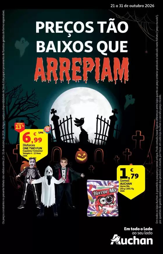 Catálogo Auchan em São Jorge (Arcos de Valdevez) | Halloween | 2026-10-21T00:00:00.000Z - 2026-10-31T00:00:00.000Z