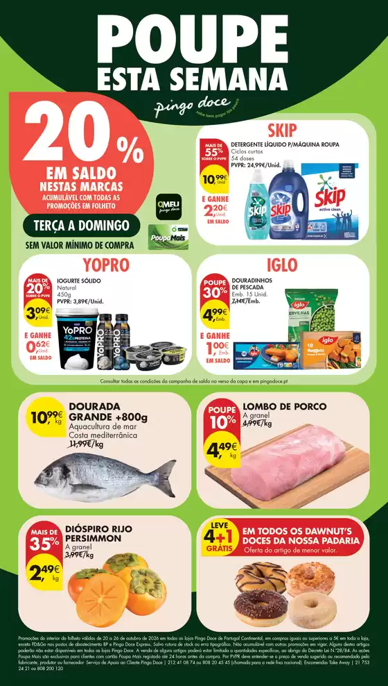 Catálogo Pingo Doce | Folheto Poupe Esta Semana Lojas Médias | 2026-10-20T00:00:00.000Z - 2026-10-26T00:00:00.000Z