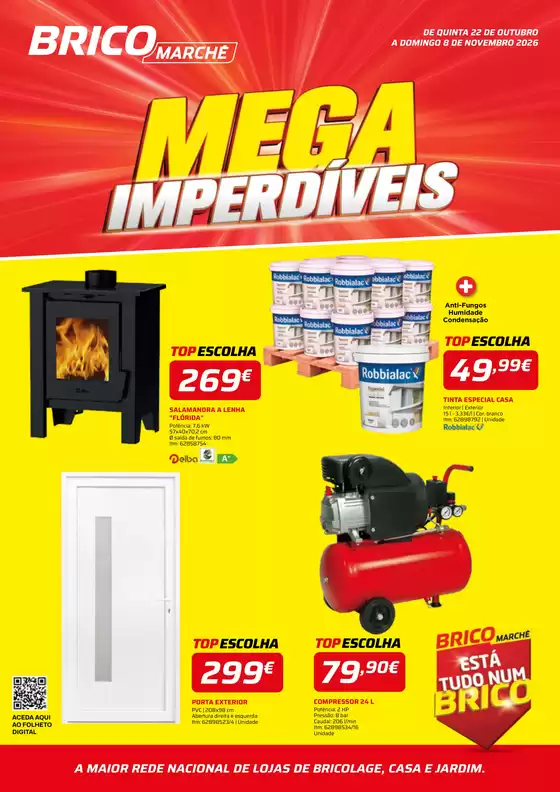Catálogo Bricomarché | Folheto 15 - Mega Imperdíveis | 2026-10-22T00:00:00.000Z - 2026-11-08T00:00:00.000Z