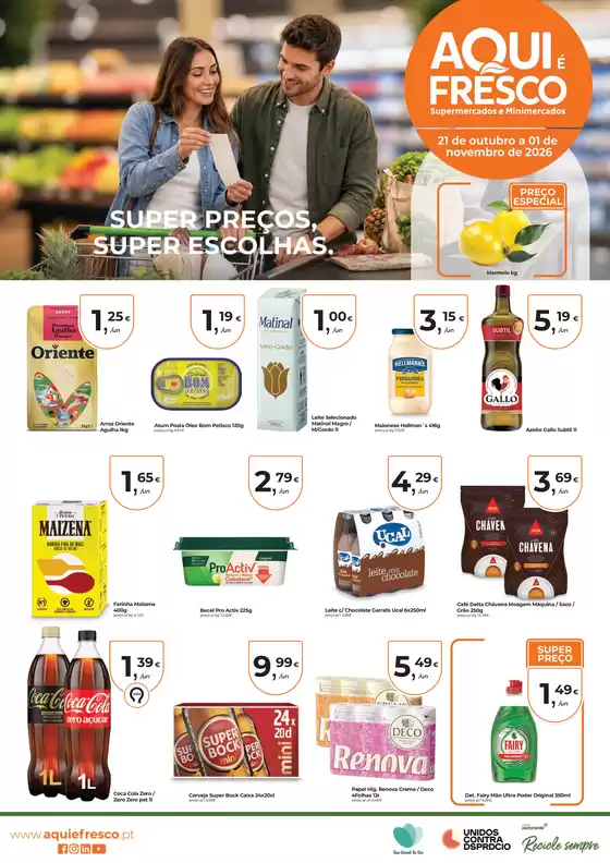 Catálogo Aqui é Fresco | Folheto n21 Out Super Precos Super Escolhas | 2026-10-22T00:00:00.000Z - 2026-11-01T00:00:00.000Z