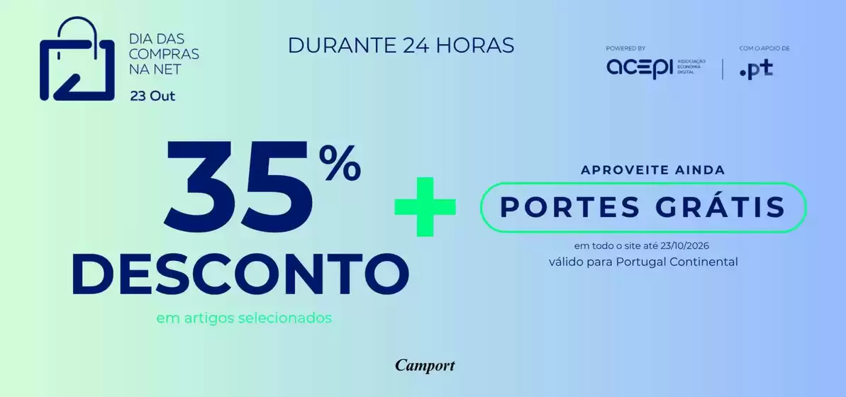 Catálogo Camport | 35% desconto | 2026-10-23T00:00:00.000Z - 2026-10-23T00:00:00.000Z