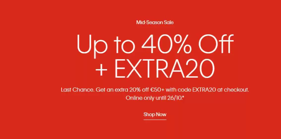 Catálogo Calvin klein | Up to 40% off + extra20 | 2026-10-26T00:00:00.000Z - 2026-10-26T00:00:00.000Z