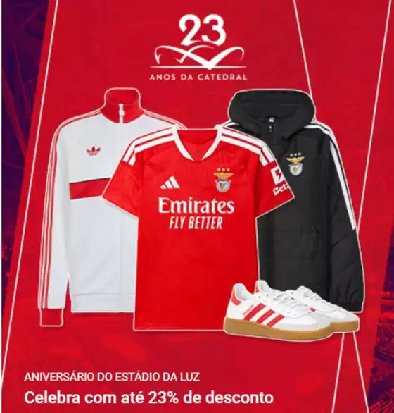 Catálogo SL Benfica | Celebra com até 23% de desconto | 2026-10-26T00:00:00.000Z - 2026-10-26T00:00:00.000Z