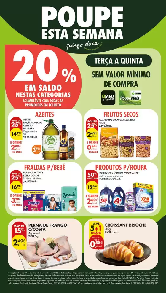 Catálogo Pingo Doce | Folheto Poupe Esta Semana Lojas Grandes | 2026-10-27T00:00:00.000Z - 2026-11-02T00:00:00.000Z