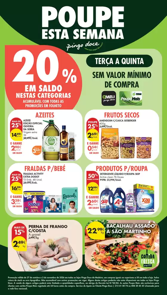 Catálogo Pingo Doce | Folheto Poupe Esta Semana Madeira | 2026-10-27T00:00:00.000Z - 2026-11-02T00:00:00.000Z