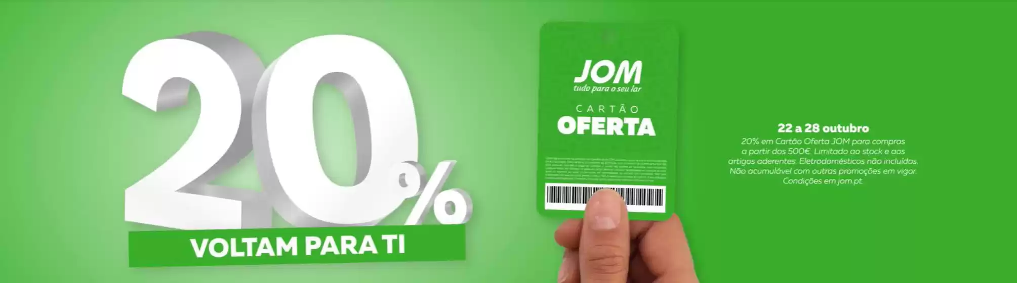 Catálogo JOM em Frielas | 20%  | 2026-10-27T00:00:00.000Z - 2026-10-28T00:00:00.000Z
