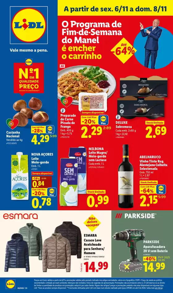Catálogo Lidl em Rio Caldo | A partir de 0611 | 2026-10-30T00:00:00.000Z - 2026-11-08T00:00:00.000Z