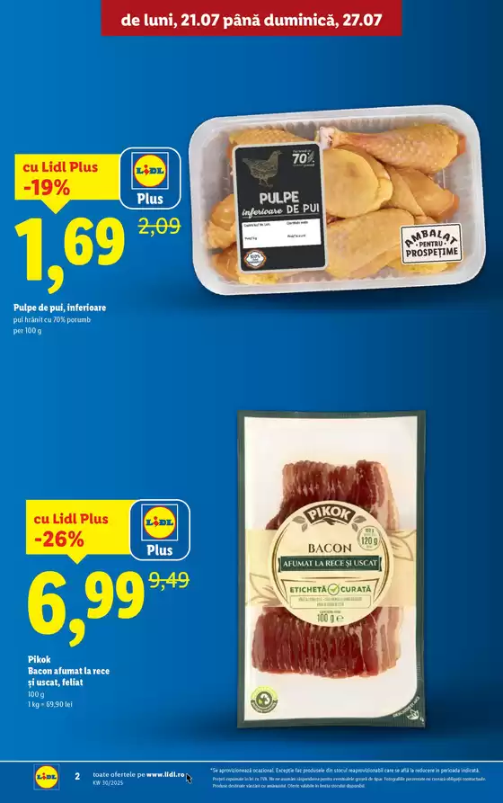 pentru perioada 21.07-27.07.2025