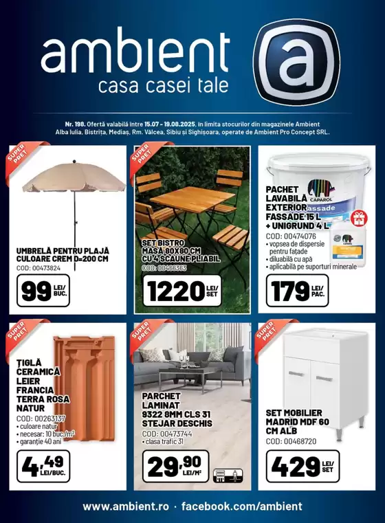 Revista promoțională Ambient nr. 198