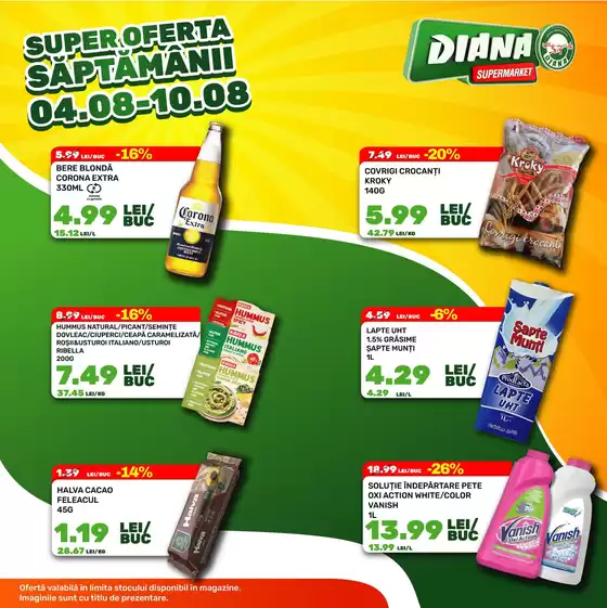 Catalog Diana Vatra Dornei | Oferta Diana | 2025-08-04T00:00:00.000Z - 2025-08-10T00:00:00.000Z