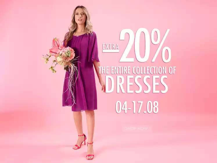 Catalog YOKKO Gheorgheni | Extra -20% the entire collection of dresses | 2025-08-04T00:00:00.000Z - 2025-08-17T00:00:00.000Z