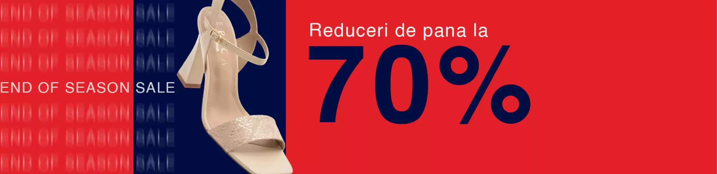 Reduceri de până la 70%