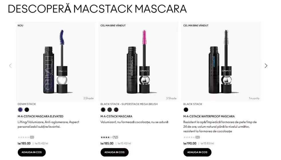 Descoperă Macstack Mascara