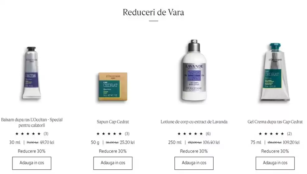 Catalog L'Occitane Iași | Reduceri de Vara | 2025-08-14T00:00:00.000Z - 2025-08-26T00:00:00.000Z