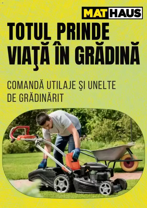 Totul prinde viață în grădină