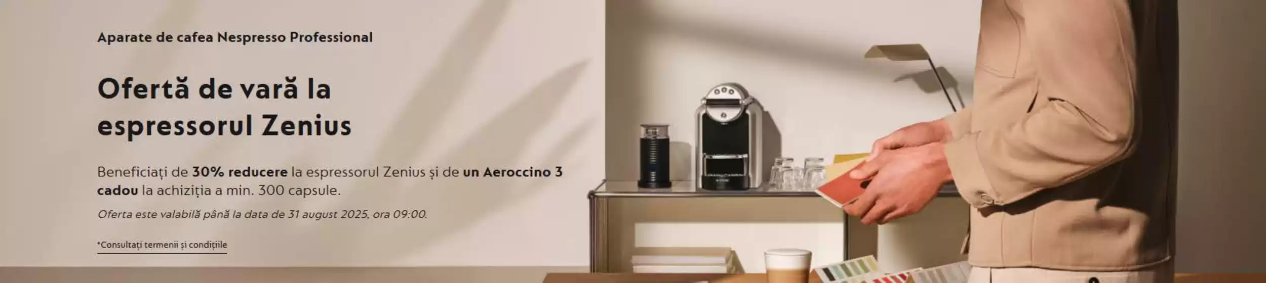 Ofertă de vară la espressorul Zenius