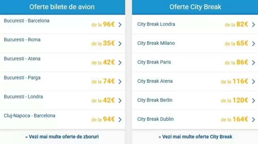 Aerotravel Oferte