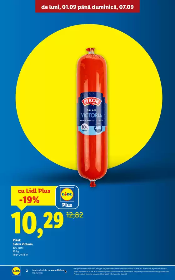 pentru perioada 01.09-07.09.2025